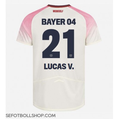 Billiga Bayer Leverkusen Lucas Vazquez #21 Borta fotbollskläder 2025-26 Kortärmad Billiga Bayer Leverkusen Lucas Vazquez #21 Borta fotbollskläder 2025-26 Kortärmad